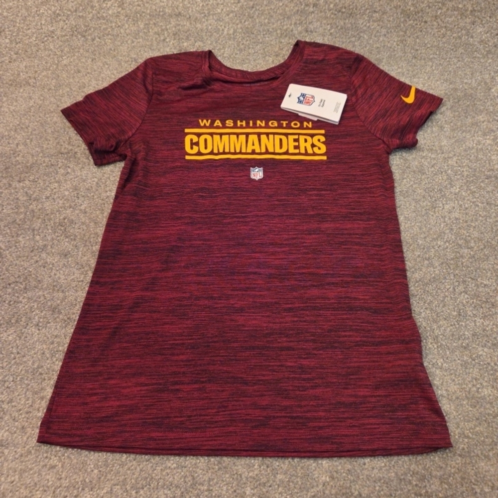 Womens Washington Commanders Shirt  SMALL Red Nike Dri Fit NFL On Field NEW NWT